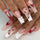 Cherry Drop Gorgeous , Valentines Press on Nails